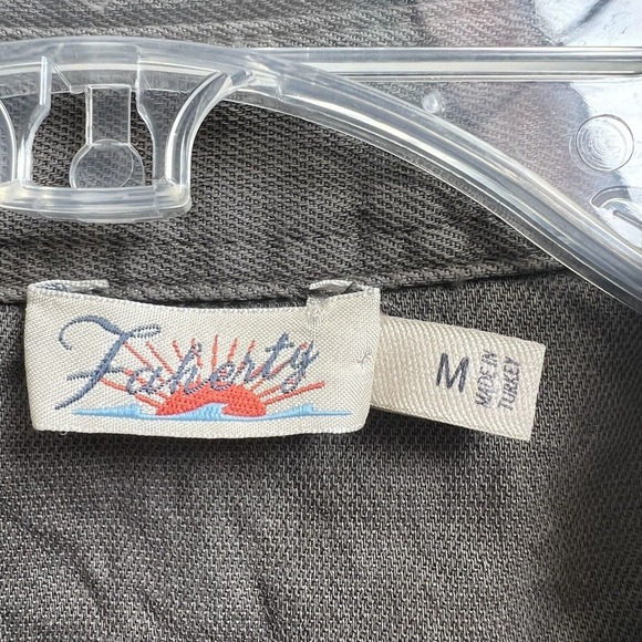 FAHERTY Arlie Jumpsuit Women Medium Green Linen Blend Long Sleeve Stretch - Picture 13 of 16